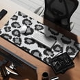 thumbnail image 2 of Long Mouse Pads for Desk,White and Gray Of Leopard Print Desk Mats on Top Of Desks, Desk Mouse Pad Extra Large with 3mm Non-Slip Base and Stitched Edge for Gaming,Office,Work,Home 35.4"x15.7", 2 of 6
