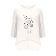 thumbnail image 2 of SHE IS Summer Tops for Women Trendy Crop Omens Shirts Dressy Casual 3/4 Sleeve Summer Blouses for Women 2026 Trendy Basic Tees for Women V Neck, 2 of 6