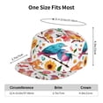 thumbnail image 6 of Balery Baseball Cap Flat Bill Hats for Men Adjustable Size for Running Workouts and Outdoor Activities All Seasons Dad Hat(Flowers Birds And Butterflies ), 6 of 9