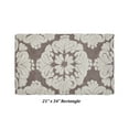 thumbnail image 3 of Better Trends 21" x 34" Bathroom Rugs 100% Cotton Soft Water Absorbent Non Slip Bath Mat Machine Washable Rug (Beige) Medallion Collection, 3 of 6