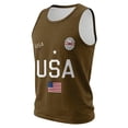 thumbnail image 4 of Dwelliawo Mens Muscle Tank Top 4th Of July 250 Year 1776-2026 Tank Top Muscle Sleeveless Shirts Casual Relaxed Fit Graphic Pullover Khaki 5XL, 4 of 5