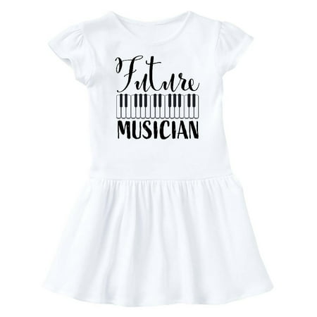 

Inktastic Future Musician- piano music Gift Baby Girl Dress