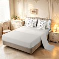 thumbnail image 3 of Erosebridal Coastal Heron Animals 7-Piece Twin Bedding,Rustic Wildlife Bedding Comforter Set,White Blue,Light Gray Reversible, 3 of 7