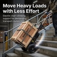 thumbnail image 6 of 600lbs Electric Stair Climbing Cart,Powered Electric Stair Climbing Hand Trucks for Construction Logistics Moving and Supermarket Delivery, Lithium Battery Electric Stair Climbing Machine with Foldab, 6 of 7