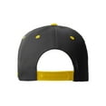 thumbnail image 3 of Daxton Classic Snapback Old English A to Z Numbers Initials Flat Bill Visor Cap-Black Gold Hat, Number 2, 3 of 3