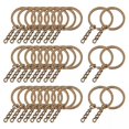 thumbnail image 1 of 3x Paquete de 30, Anillos de Llavero, Llavero de Metal para Joyería Haciendo Artesanía, Llavero 3 piezas, 1 of 8