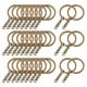 thumbnail image 1 of 3x Paquete de 30, Anillos de Llavero, Llavero de Metal para Joyería Haciendo Artesanía, Llavero 3 piezas, 1 of 8