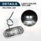 thumbnail image 5 of Luces de remolque LED para camiones Unique Bargains 24V, luces de marcador ovaladas de plástico impermeables, blancas, 6 piezas, 5 of 7