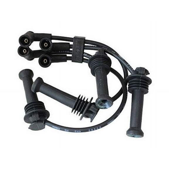 Spark Plug Wire Set - Compatible with 2011 - 2019 Ford Fiesta 1.6L 4-Cylinder 2012 2013 2014 2015 2016 2017 2018
