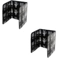 thumbnail image 1 of Protector de pantalla plegable para cocina, protector contra salpicaduras plegable de aluminio, placa para salpicaduras de cocina, plegable para cocina, placa de cocina, protector de pantalla, protector contra salpicaduras, 2 uds., negro ShuxiuWang 8390614702332, 1 of 1