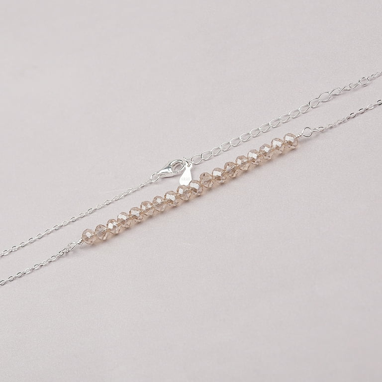 19th Birthday Gifts for Girls, Sterling Silver 19 Crystal Beads Necklace  Gift for 19 Year Old Girl, 19 Year Old Girl Gift Ideas 