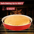 thumbnail image 5 of 9 Inch Round Cake Pan Set of 2 - Nonstick Carbon Steel Round Cake Baking Pans  Dishwasher Safe, Durable for Large Layer Cakes, Birthday & Christmas Baking, 5 of 7