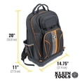 thumbnail image 4 of Mochila para herramientas Klein Tools Tradesman Pro 62800BP con 40 bolsillos, 4 of 9