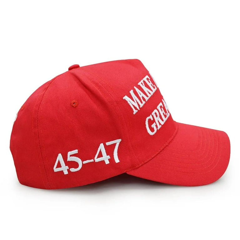 Donald Trump Merchandise MAGA American Trucker Hat Make America Great Again Slogan USA Flag KAG 45 47 Baseball Cap Walmart