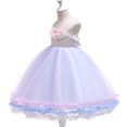 thumbnail image 5 of gljltg Cotton Baby Girl Clothes Summer Little Princess Toddler Kids Party Tutu Dresses, 5 of 6