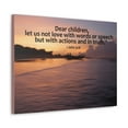thumbnail image 2 of Scripture Walls 1 John 3:18 Action And In Truth Bible Verse Canvas Christian Wall Art Ready to Hang Unframed, 2 of 17