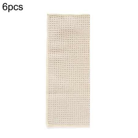 

Meizhencang 6Pcs Solid Color Waffle Weave Dishcloths Absorbent Microfiber Kitchen Hand Towel