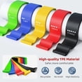thumbnail image 4 of Resistance Bands for Working Out, Exercise Bands for Fitness, Stretching, Yoga, and Strength Training, Indoor & Outdoor Workout Bands for Women, Men, 5 Resistance Levels, 4 of 8