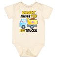 thumbnail image 3 of Inktastic Daddy Drives the Big Trucks with Dump Truck Boys or Girls Baby Bodysuit, 3 of 5