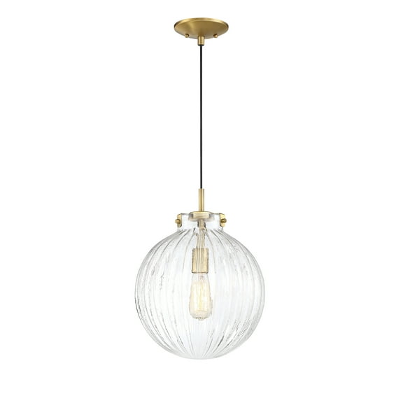 Trade Winds Lighting 1-Light Pendant Light In Natural Brass