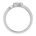 thumbnail image 2 of 1.00 CT Two-Stone Ring Accent Diamond Wedding Set 14K White Gold (F,VS1), 2 of 4
