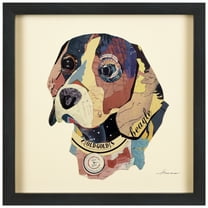 Empire Art Dog Animals & Insects Framed Mixed Media Art, by Alex Zeng
