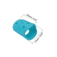 thumbnail image 2 of Uxcell 20 Pcs Finger Tips Anti Slip Fingertip Protector Silicone Finger Guard for Paper Sorting Sewing XS Size Light Blue, 2 of 6