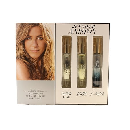 Jennifer Aniston Collection 3 Pc Gift Set ( Luxe + J + Jennifer Aniston All Eau De Parfum Rollerball 0.33 Oz. / 10 Ml) for Women by Jennifer