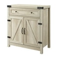thumbnail image 6 of Walker Edison Farmhouse Barn Door Accent Cabinet, White Oak, 6 of 11