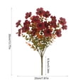 thumbnail image 3 of Dongrere 2 Pcs Fall Artificial Wildflower Bundles, Fake Flower Stems, Autumn Floral Bouquets for Home Porch Thanksgiving Vase Decor, A, 3 of 6