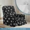 thumbnail image 3 of HELLHERO Dog Paw Print Recliner Seat Covers for Reclining Chair Non Slip Fitted Recliner Couch Covers That Stay in Place, Home Decor, Easy to Install, 3 of 8