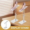 thumbnail image 4 of MOVTOTOP Adjustable High Heels Display Stand Freestanding Shoes Display Rack Stainless Steel Display Riser, 4 of 8