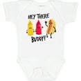 thumbnail image 3 of Inktastic Hey There Buddy with Ketchup Mustard and Hot Dog Boys or Girls Baby Bodysuit, 3 of 5