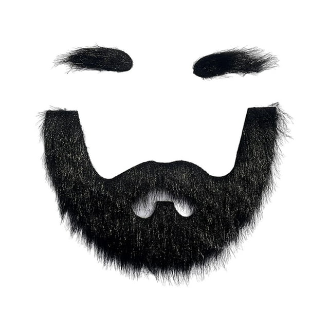 Juego de cejas y barba postizas perfecl disfraz de bigote novedoso