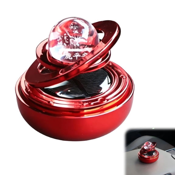 Solar-Powered Car Air Freshener Rotating, Light-Sensing Aromatherapy Diffuser, for Daily Commute