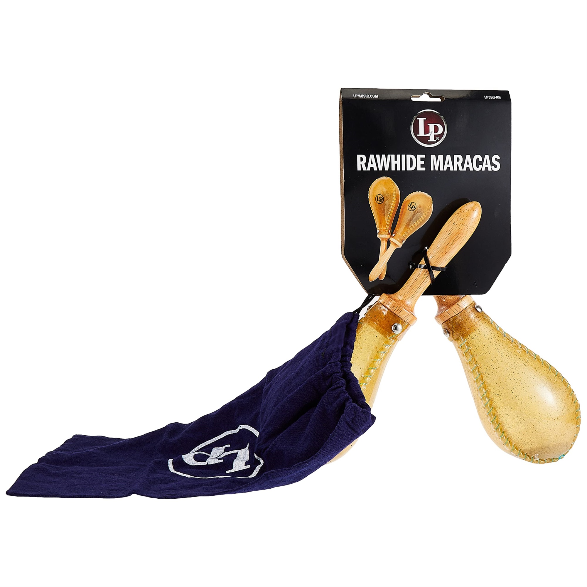 Latin Percussion LP393-RH Salsa Rawhide Maracas NatRl