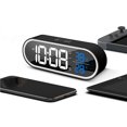 thumbnail image 3 of Reloj Despertador Con Pantalla Digital Led Grande Brillo Ajustable Reloj Despertador Usb Con Función De Control De Voz Inteligente Función De Repetición Para Dormitorio Sala De Estar Oficina Moyic HA019453-00, 3 of 7