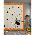 thumbnail image 2 of Halloween Araneid Star Orange Border Shower Curtain Set ，Waterproof Fabric Shower Curtains Shower Curtains for Bathroom,Bathroom Decor 60"x72", 2 of 6