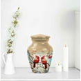 thumbnail image 6 of JAGASY Red Cardinal Urns for Human Ashes Keepsake - Golden Tiny Urn for Ashes Adult Male & Female - White Blossom Miniature Urns for Mother - Handmade Urn for Mom & Dad - (3 Inch), 6 of 7