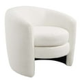 thumbnail image 2 of Modway Affinity Upholstered Boucle Fabric Curved Back Armchair in Cloud, 2 of 9
