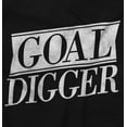 thumbnail image 2 of Goal Digger Overachiever Funny Plus Size Long Sleeve Graphic Tee Shirt Brisco Brands 2X, 2 of 5