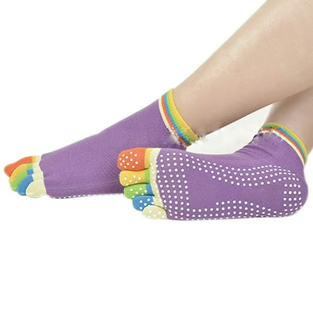 

Newly Design Socks Anti-slip Fingers 5 Toes Cotton Socks for Exercise Sports Pilates Massage Yoga
