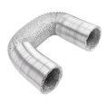 thumbnail image 1 of Tuyau de Conduit Flexible à 4 Couches, Tuyau de Séchage en Aluminium 6 Po avec Clips de Fixation en Acier Inoxydable, Aluminium PVC pour Ventilation HVAC, 1 of 7