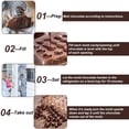 thumbnail image 4 of Moldes de chocolate Moldes de policarbonato para dulces Moldes de plástico para chocolate con 21 orificios de rosca de medio tornillo reutilizables Sincero  Hogar, 4 of 5