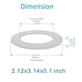 thumbnail image 4 of Toilet Seal Rings Silicone Toilet Gasket, Compatible with TOTO THU440-A, THU445, 10A-A, 2-Pack, 2.12Inch(54mm) ID, 3.14Inch(80mm) OD，WC Replacement and Repair Part, 4 of 6