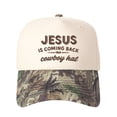 thumbnail image 5 of VERGIAC JESUS IS COMING BACK IN A COWBOY HAT Embroidered Trucker Hat, Unisex Adjustable Snapback Mesh Cap for Daily Travel Outdoor Wear, 5 of 11