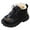 Black, variant on Krdevn Children Velvet Thickened Warm Short Boots Fashionable Outdoor Flat Princess Leather Boots,Toddler Girl Shoes,Boys Shoes,Size:3.5-4 Years