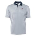 thumbnail image 2 of Men's Cutter & Buck  Navy/White Gonzaga Bulldogs Big & Tall Virtue Eco Pique Micro Stripe Recycled Polo, 2 of 3