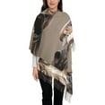 thumbnail image 3 of Honeii Funny Horse Faces Expressions Print Scarf Oversized Scarf Tassel Fall Winter Thick Scarf Warm Shawl Women,Women's Scarves & Wraps, 3 of 8