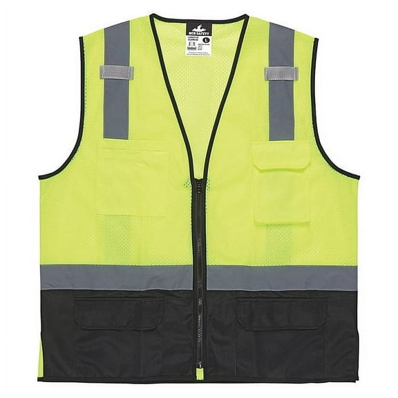 Mcr Safety High Visibility Vest,S Size,Unisex CL2MLSZS